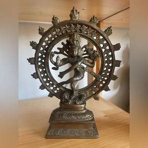 Vintage Shiva as Lord of the Dance (Nataraja) Brass/Bronze Sculpture